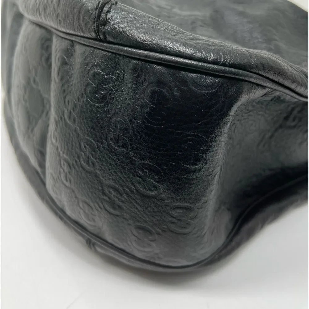 Guccissima Gucci Black Handbag Bag Hobo - Picture 5 of 14